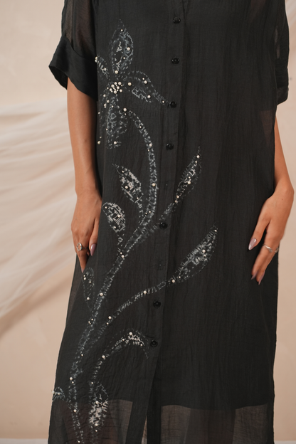 Veil Mul Chanderi Dress