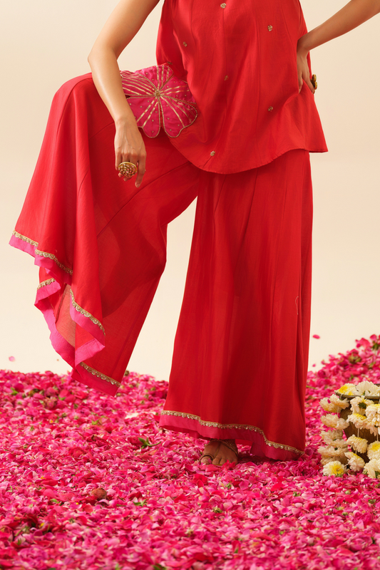 Mehrunisa Pure Chanderi Sharara Pants