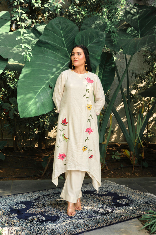 Manjari Jacquard Kurta
