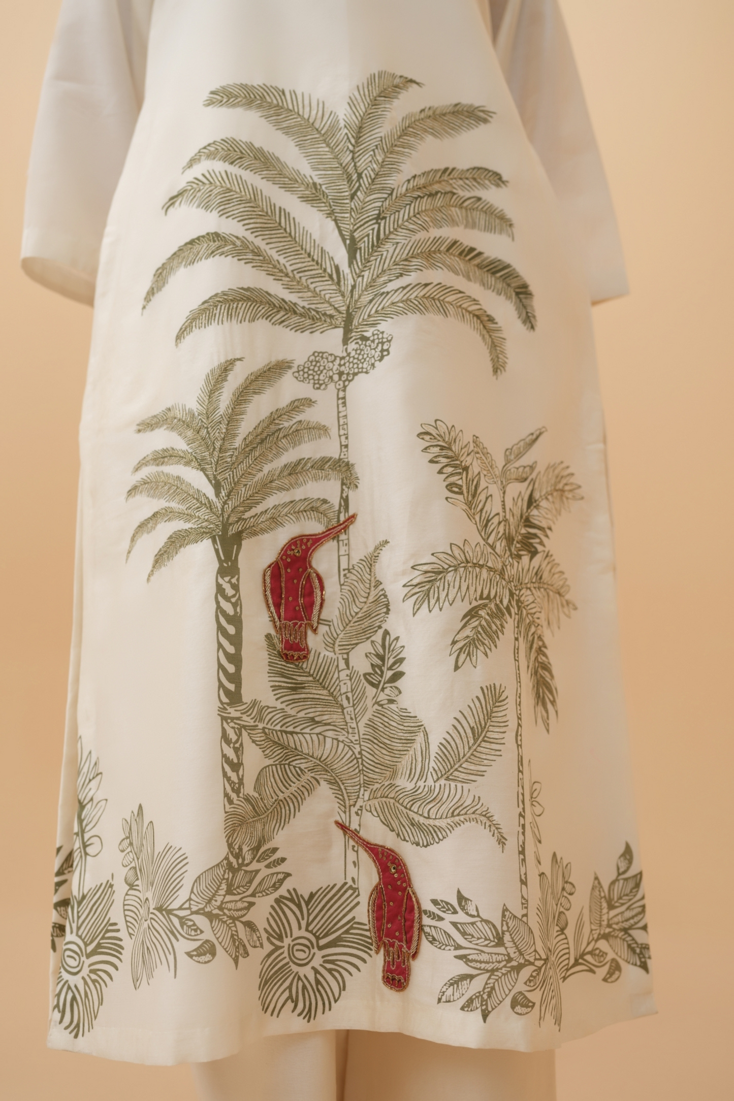 Son Chiriya Pure Chanderi Kurta