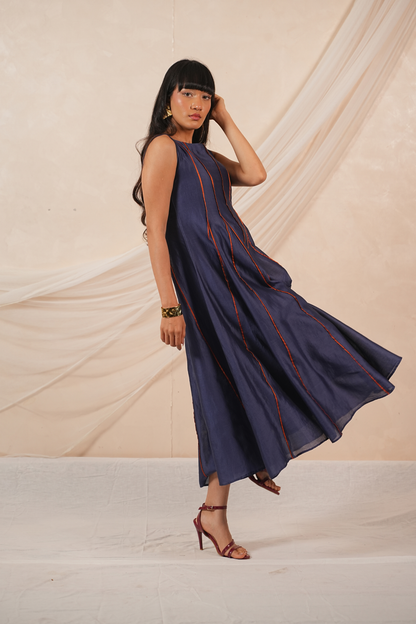 Sway Silk Chanderi Dress