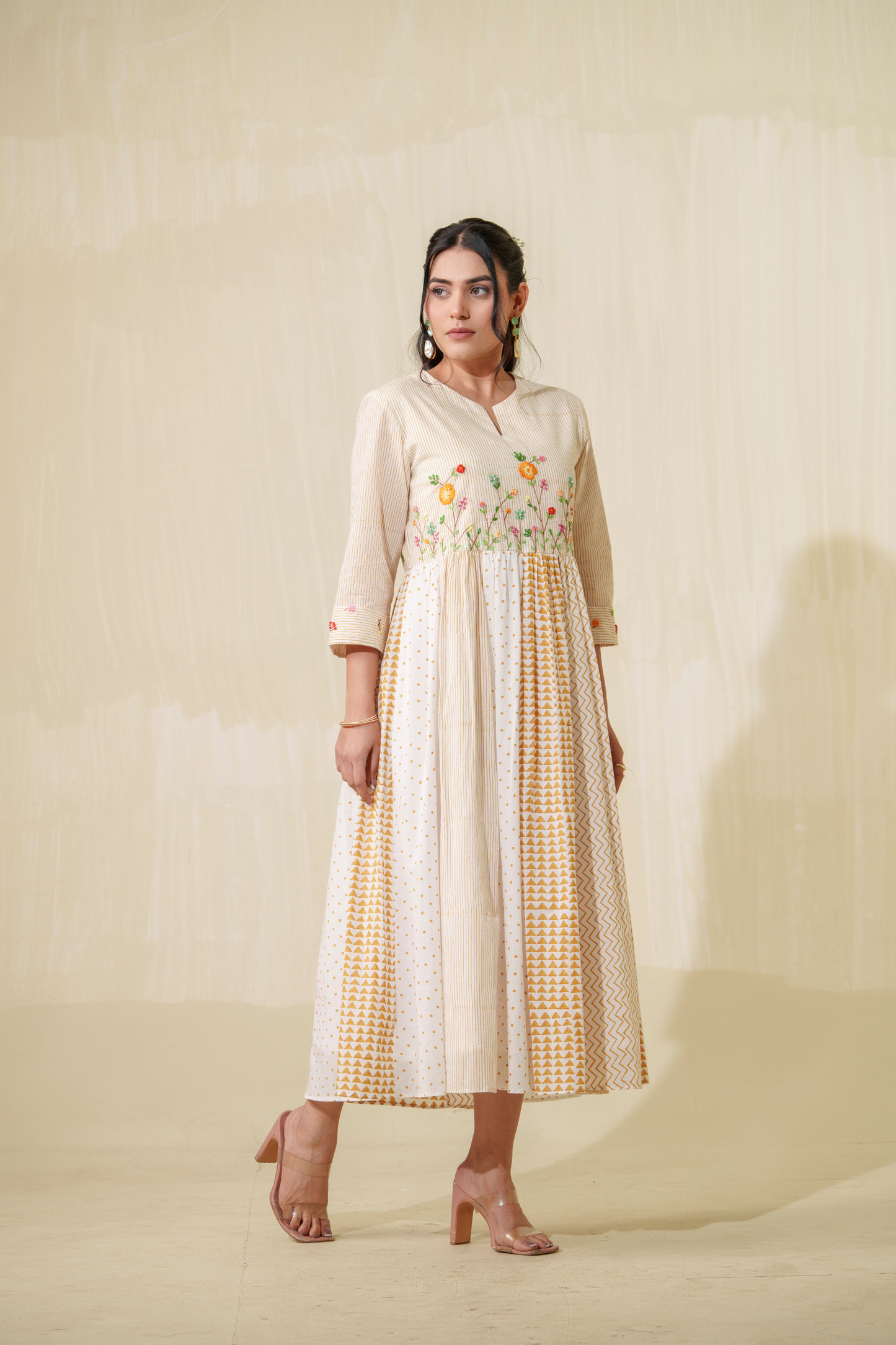 Wheat Fields Pure Cotton Dress