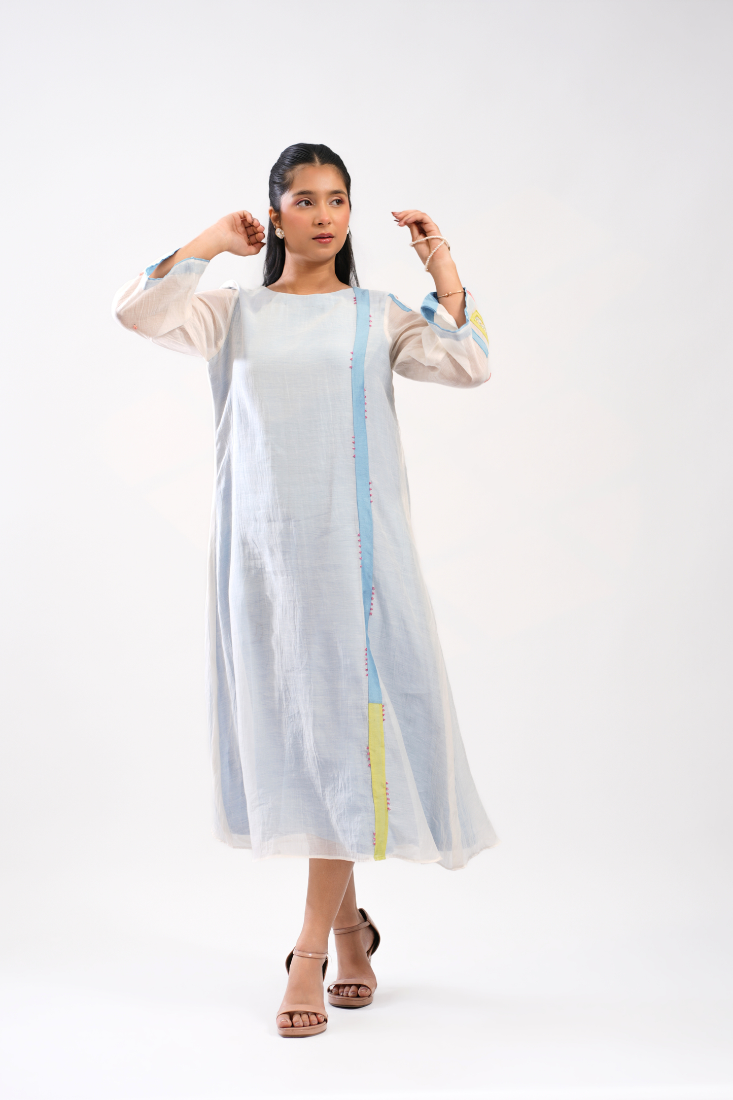 Cloud Ledger Mul Chanderi Dress
