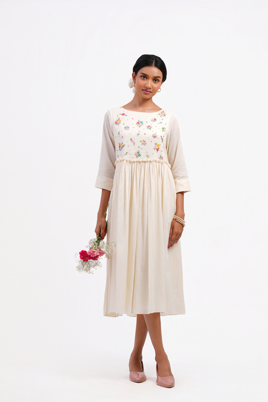 Baby's Breath Pure Mulmul Dress