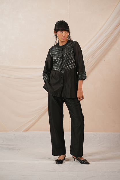 Trace Silk Chanderi Co-Ord Set