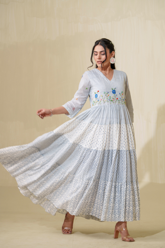 Clear Skies Pure Cotton Dress