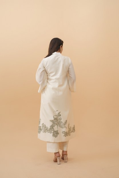 Son Chiriya Pure Chanderi Kurta