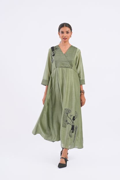 Metaphor Handloom Chanderi Dress