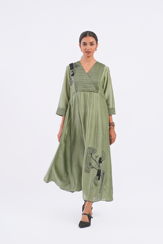 Metaphor Handloom Chanderi Dress