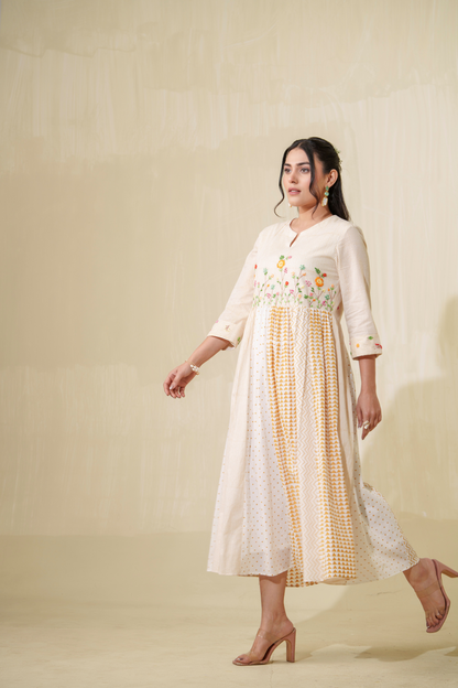 Wheat Fields Pure Cotton Dress