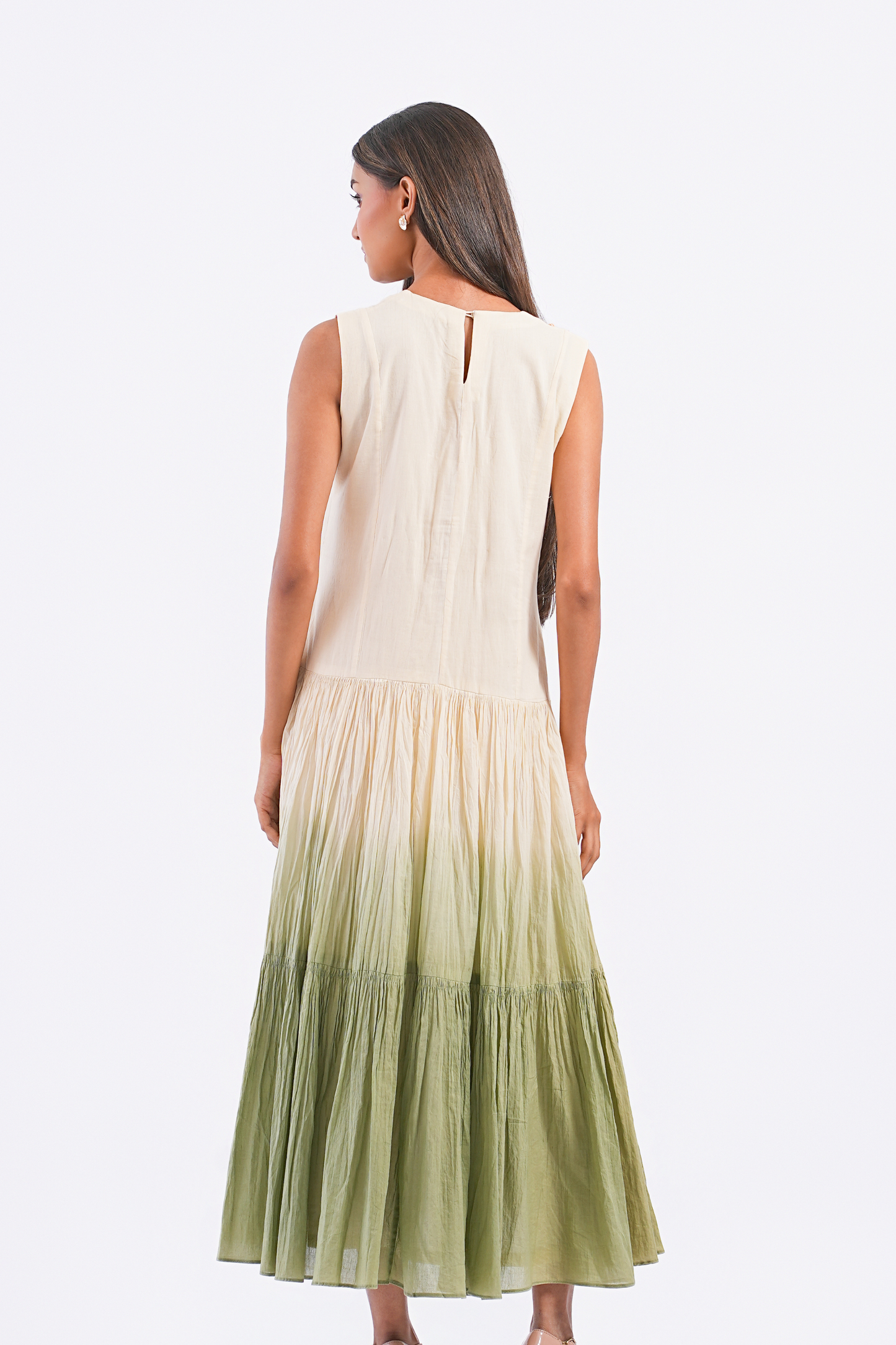 Pistachio Pure Mulmul Dress