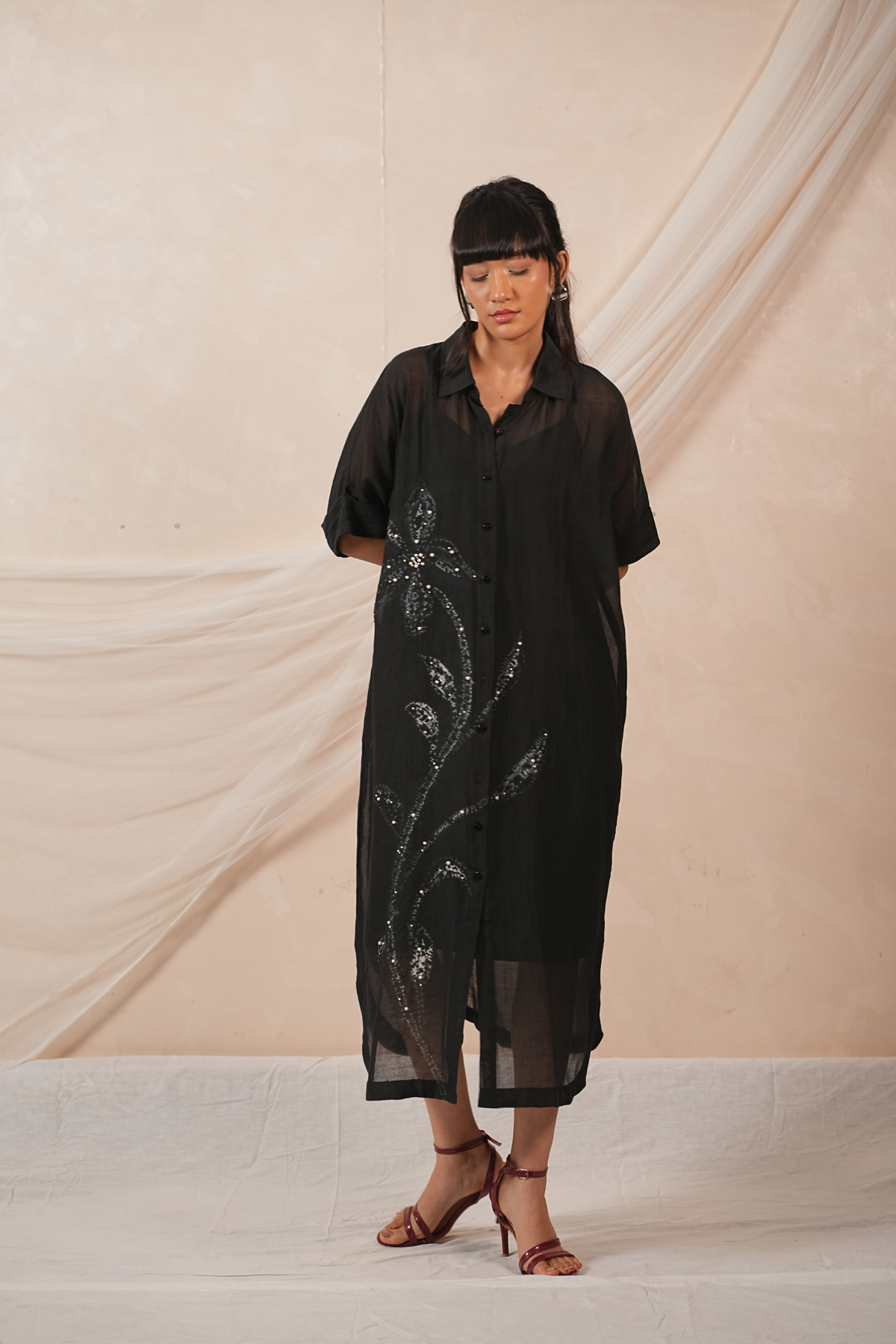 Veil Mul Chanderi Dress