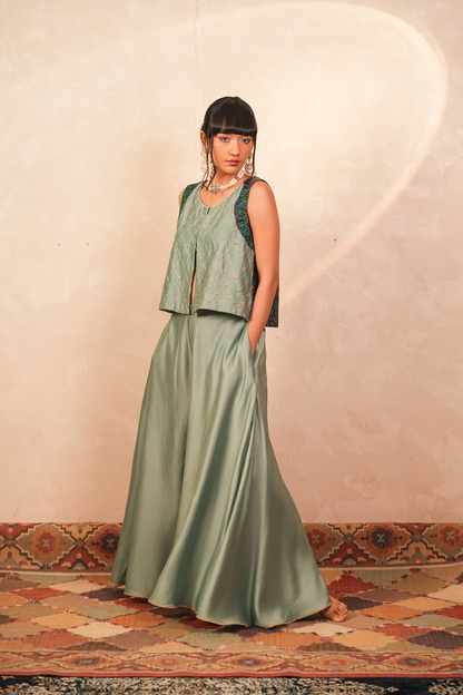 Chandni Chanderi Jacket & Pants Co-Ord Set
