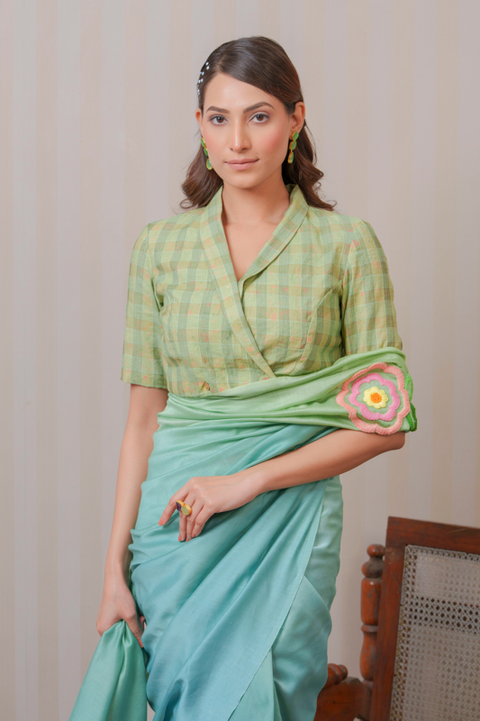 Firozi Pure Cotton Blouse