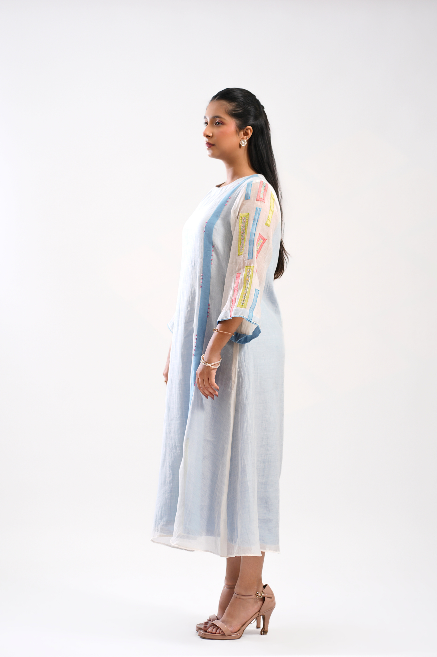Cloud Ledger Mul Chanderi Dress