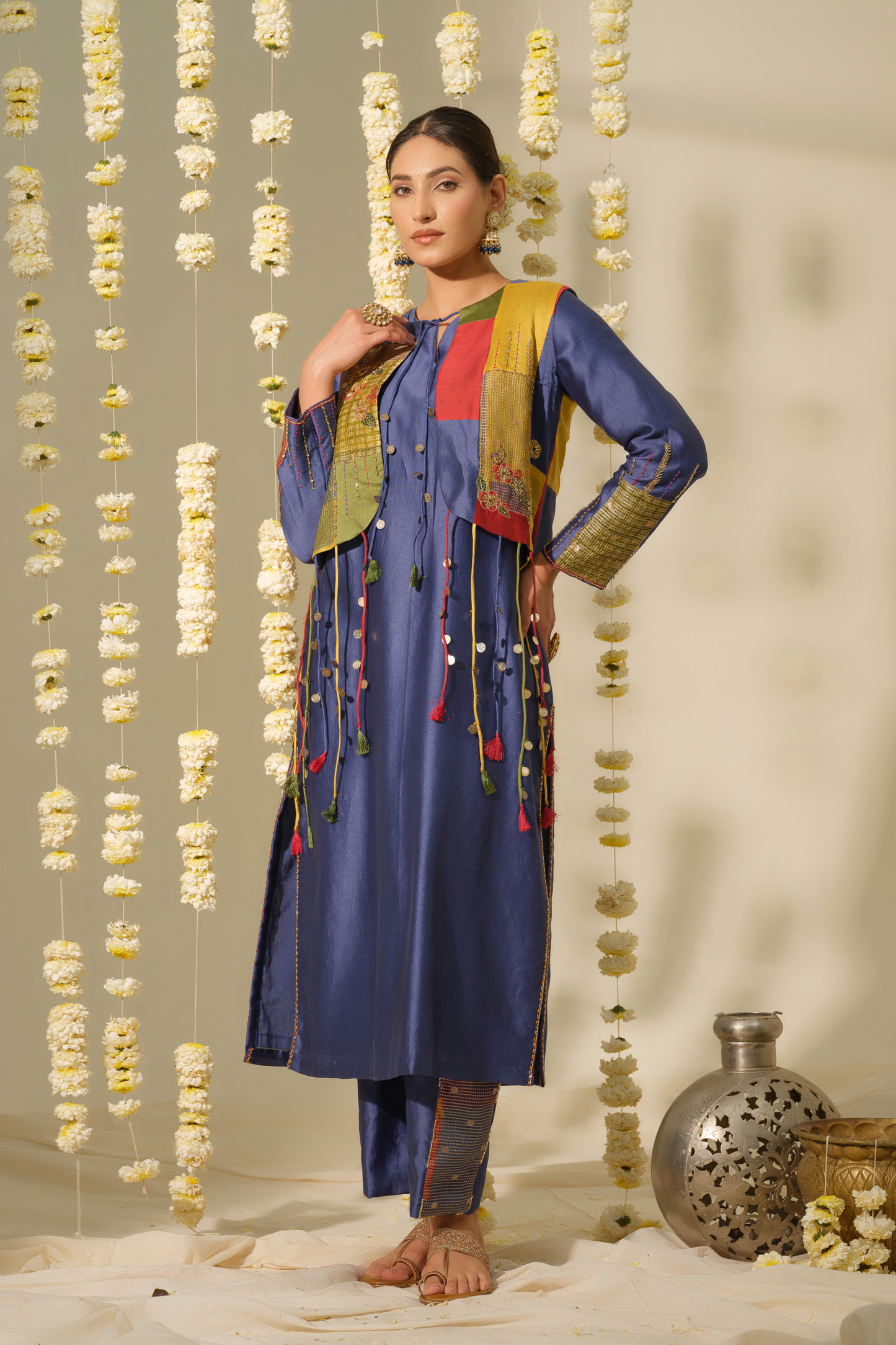 Swapna Chanderi Silk Kurta & Jacket