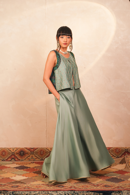 Chandni Chanderi Jacket & Pants Co-Ord Set
