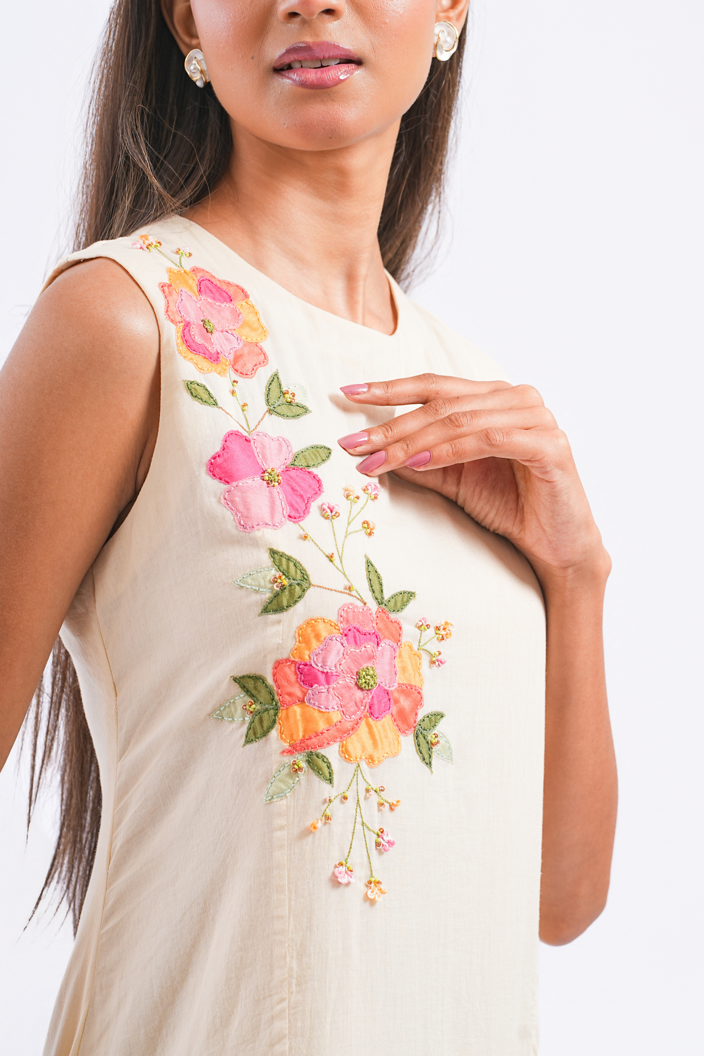 Pistachio Pure Mulmul Dress