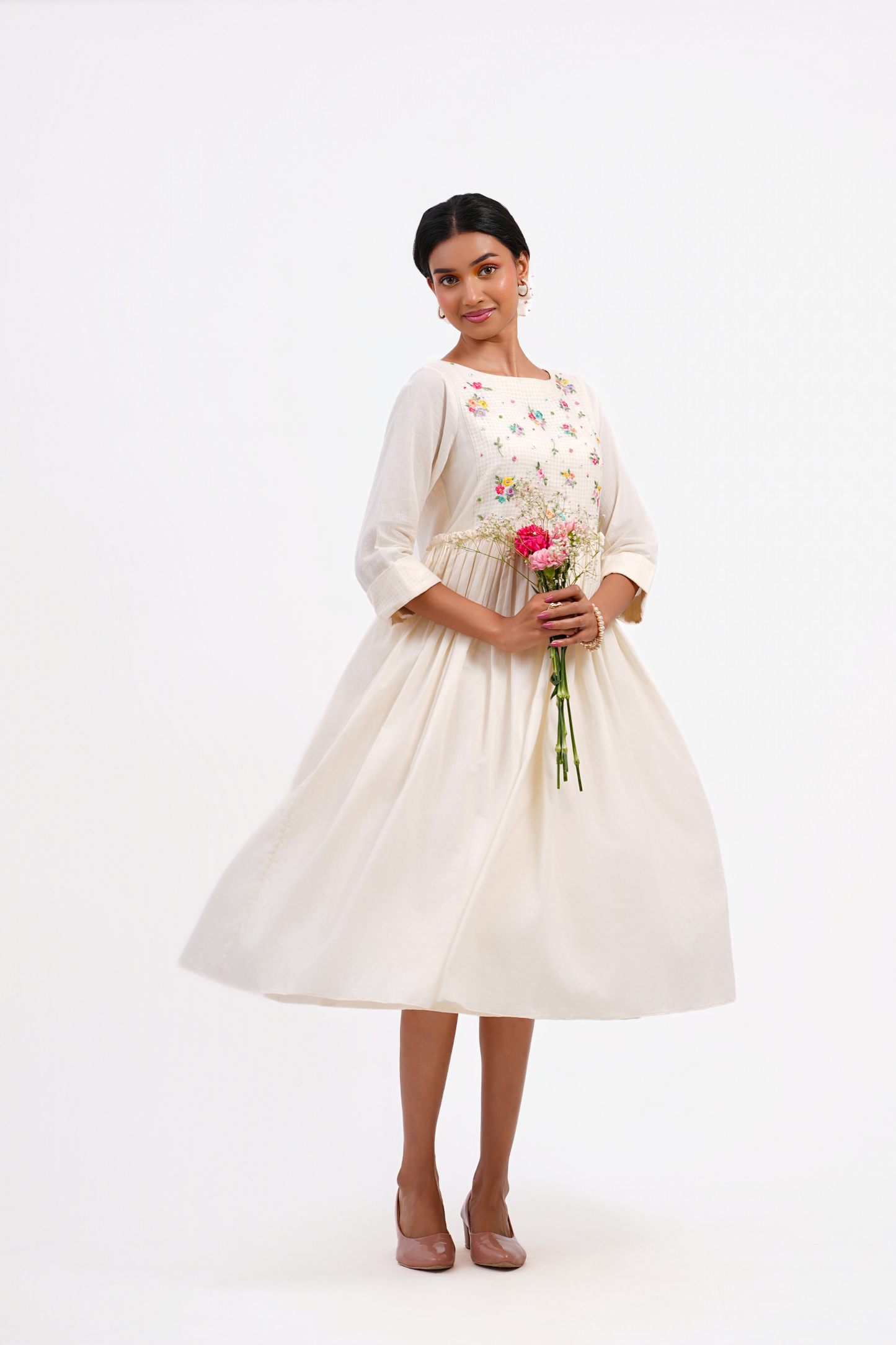 Baby's Breath Pure Mulmul Dress