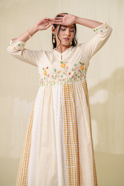 Wheat Fields Pure Cotton Dress