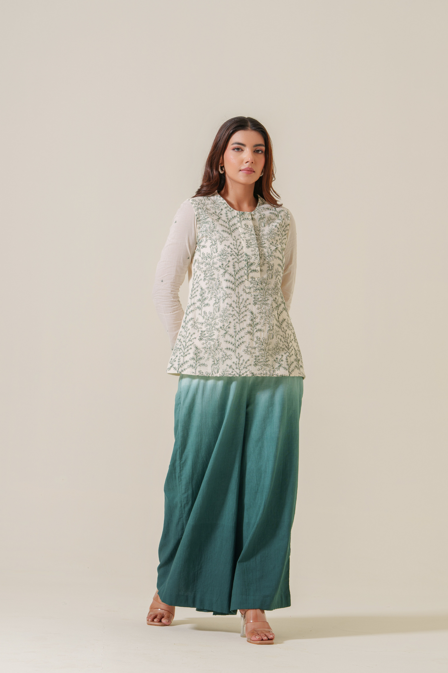 Moss and Mist Soft Voile Top