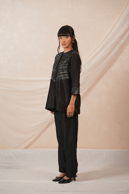 Trace Silk Chanderi Co-Ord Set