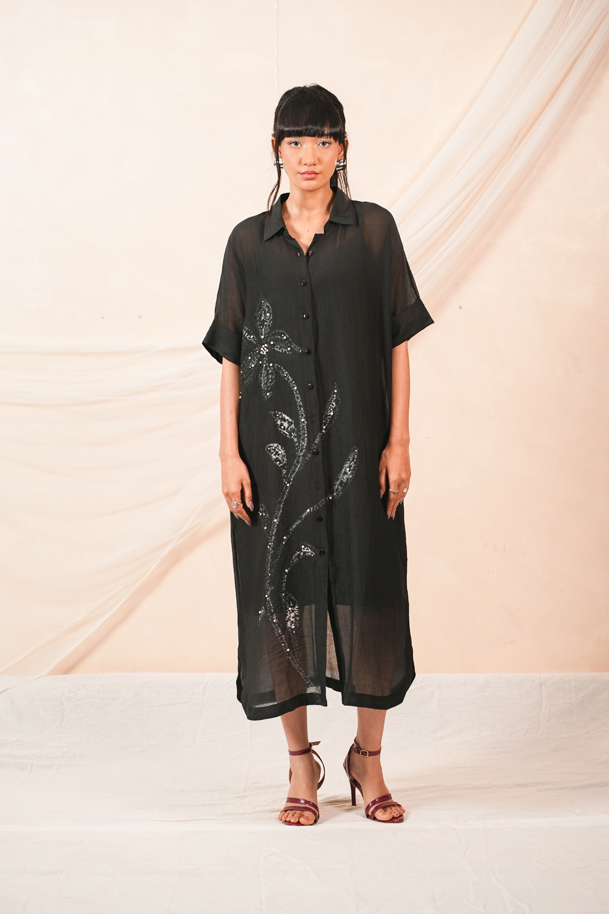 Veil Mul Chanderi Dress