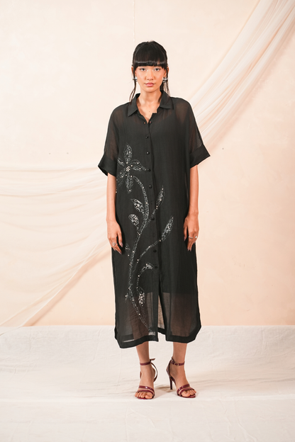 Veil Mul Chanderi Dress