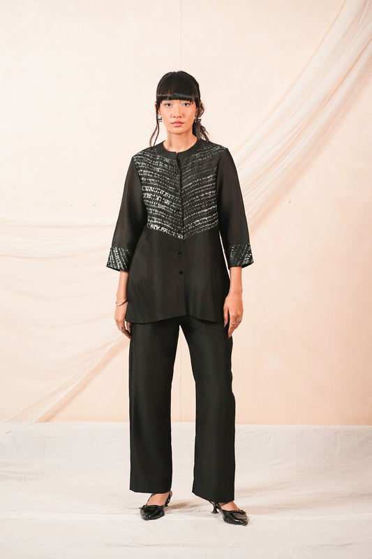 Trace Silk Chanderi Top
