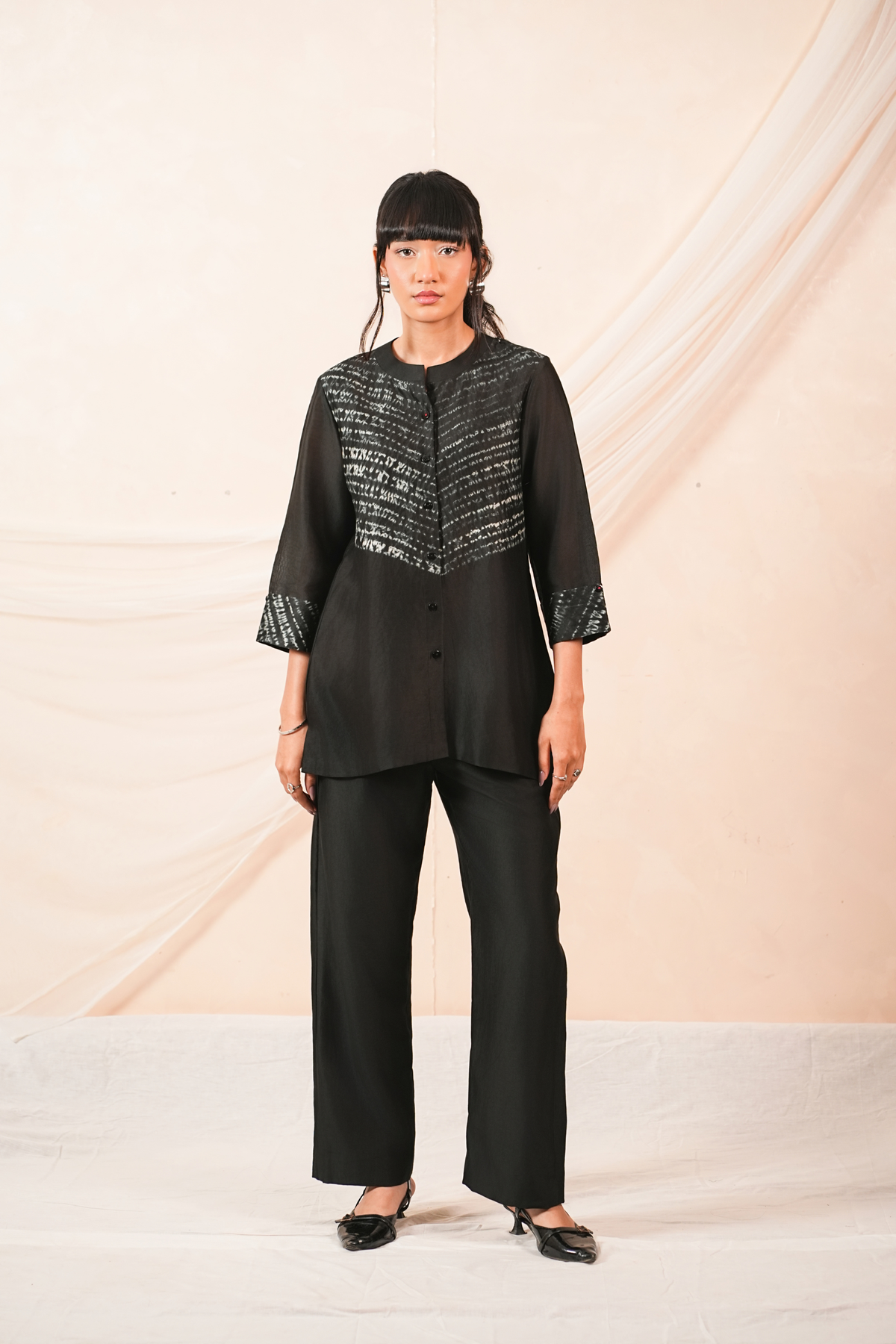 Trace Silk Chanderi Co-Ord Set