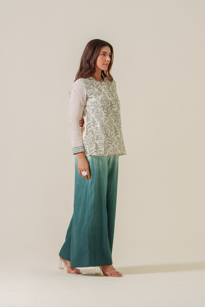 Moss and Mist Soft Voile Top