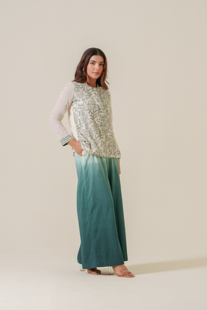 Moss and Mist Soft Voile Top