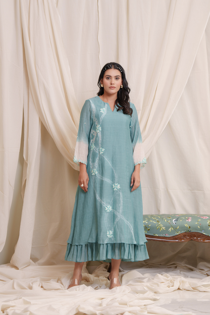 Sestina Mul Chanderi Dress
