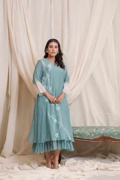 Sestina Mul Chanderi Dress