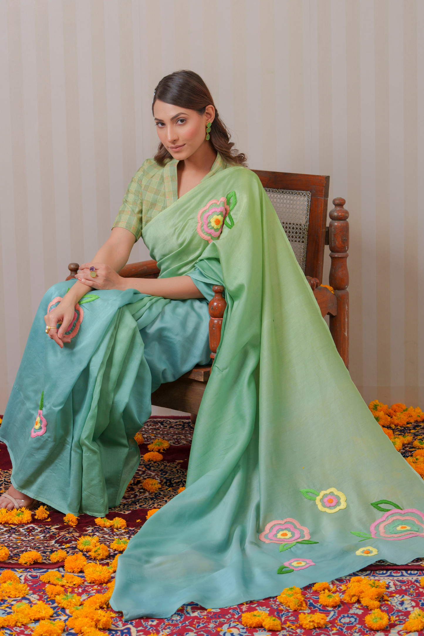 Firozi Saree