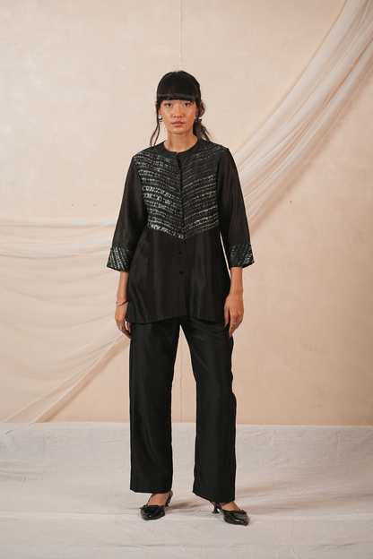 Trace Silk Chanderi Pants