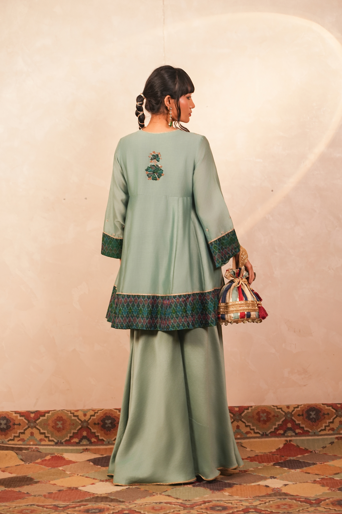 Yamini Silk Chanderi Kurta and Sharara Set