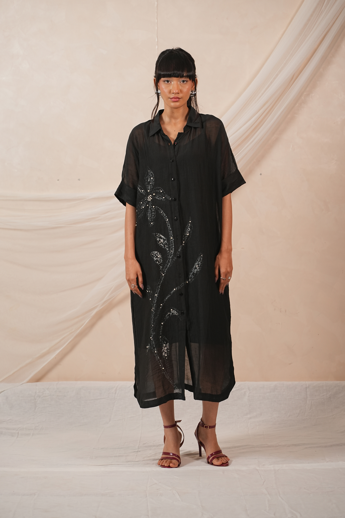 Veil Mul Chanderi Dress