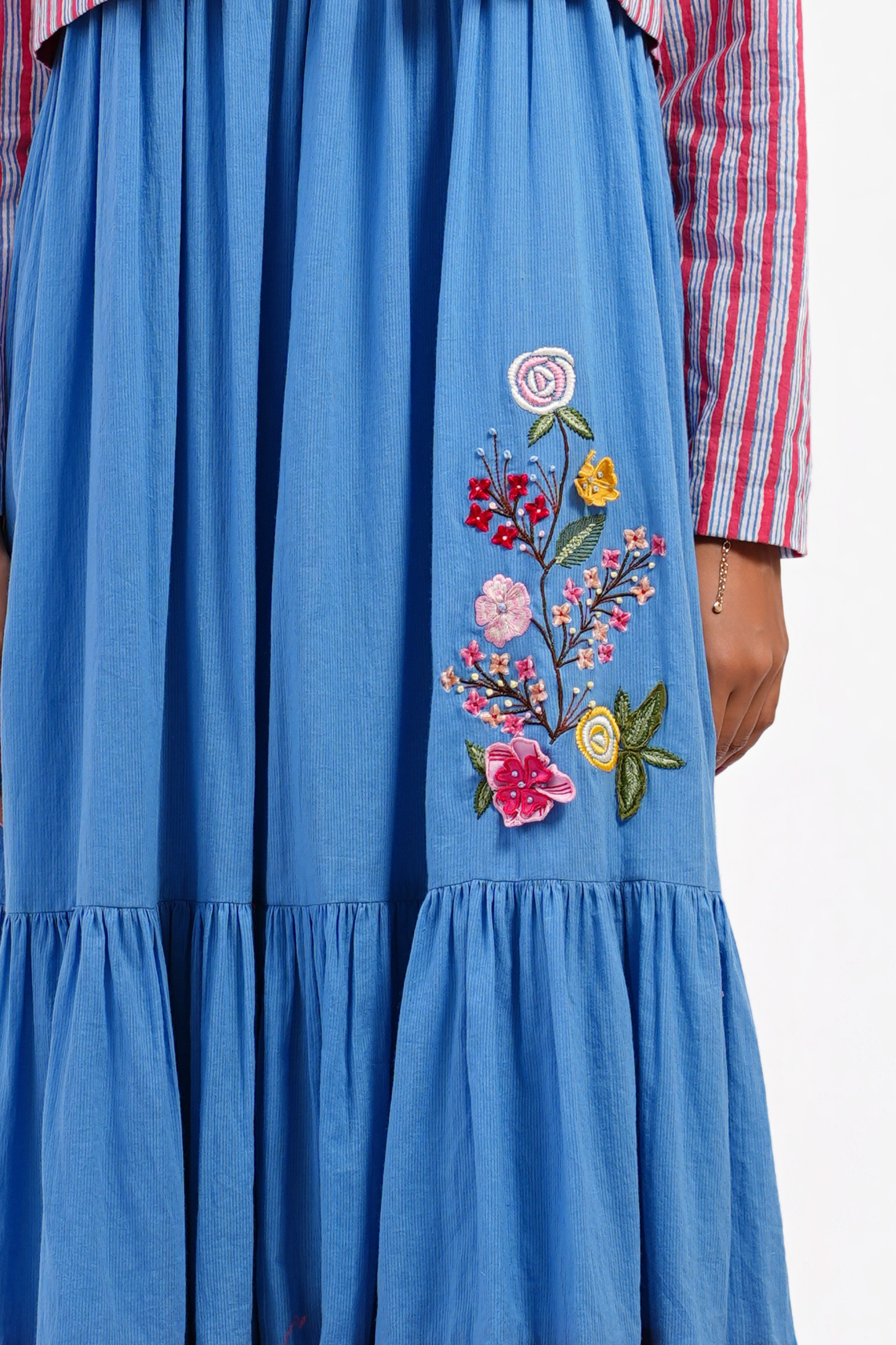 Bouquet Pure Cotton Dress with Jacket