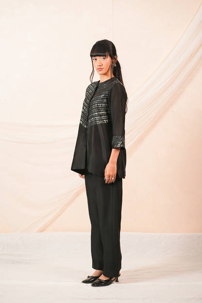Trace Silk Chanderi Co-Ord Set