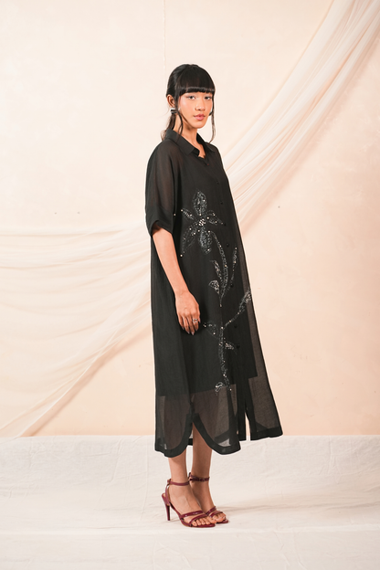 Veil Mul Chanderi Dress