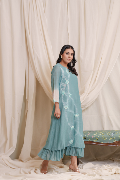 Sestina Mul Chanderi Dress