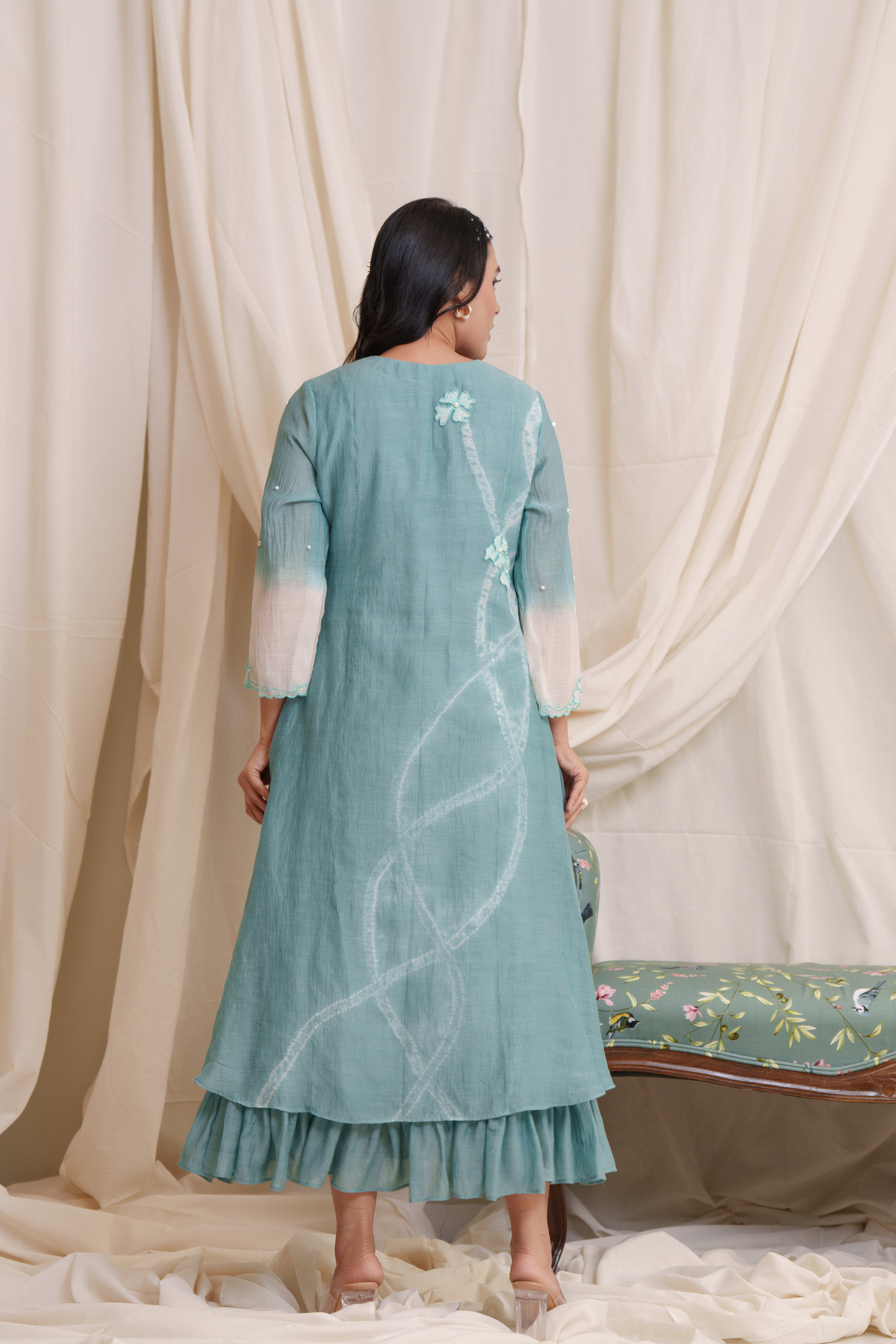 Sestina Mul Chanderi Dress