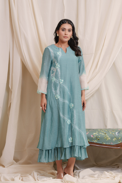 Sestina Mul Chanderi Dress