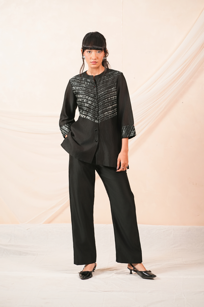 Trace Silk Chanderi Co-Ord Set