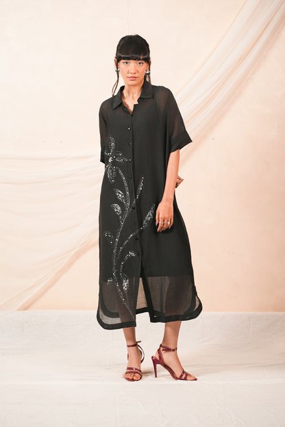 Veil Mul Chanderi Dress