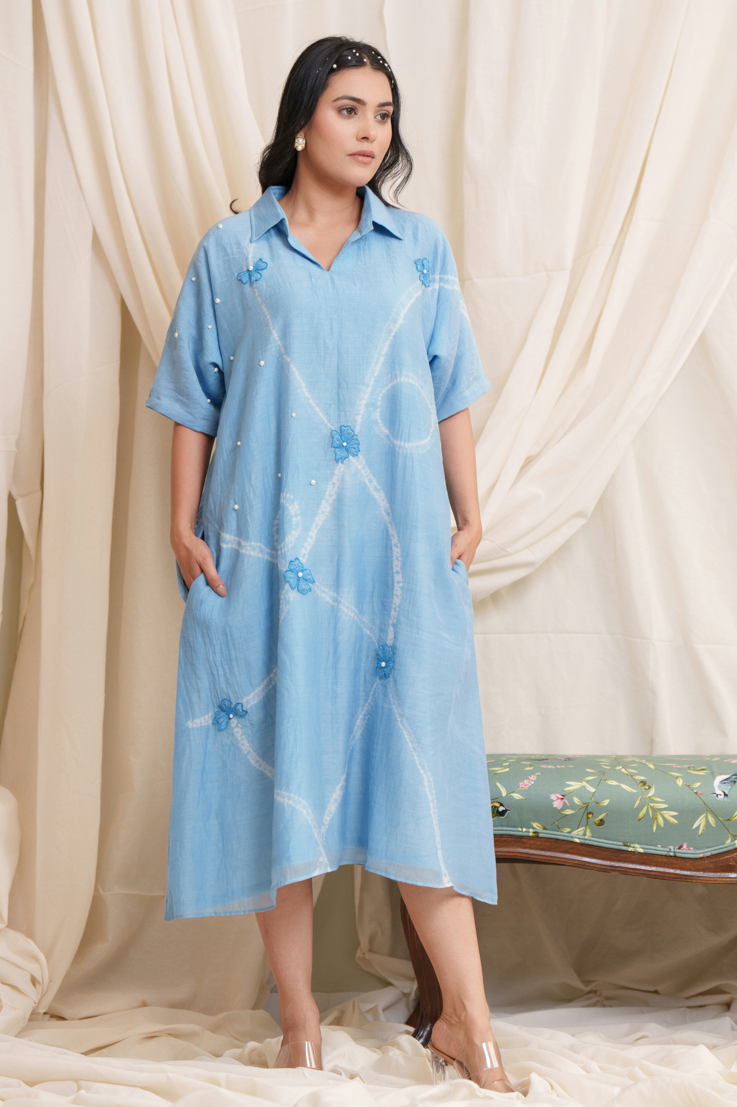 Verse Mul Chanderi Dress