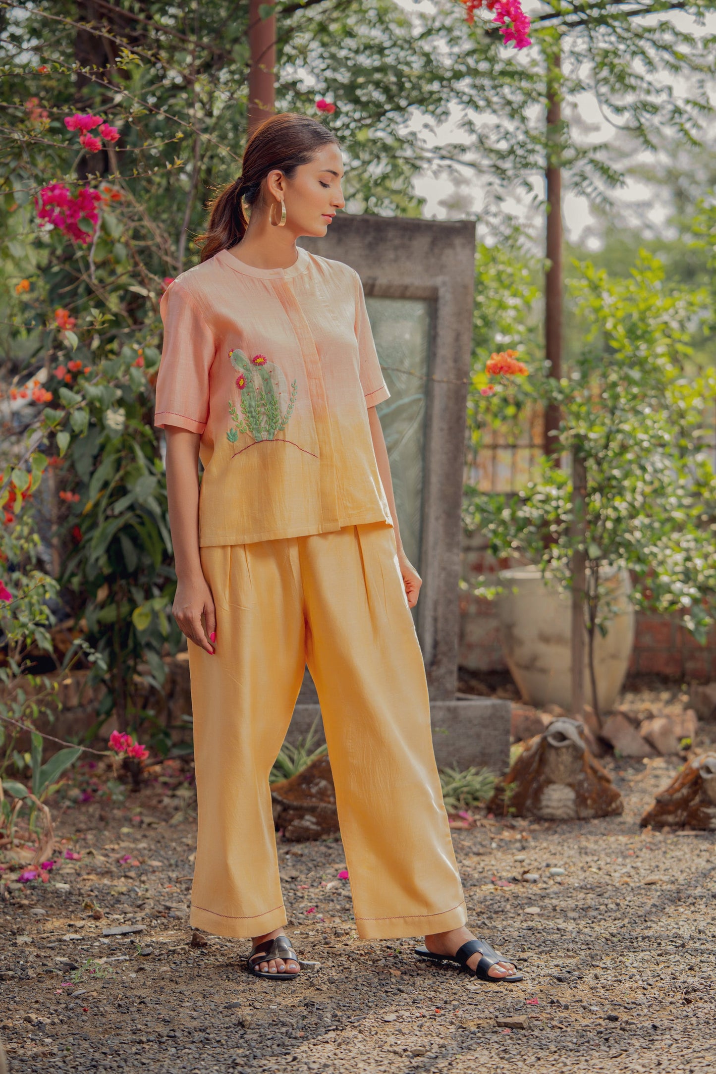 Sunset Chanderi Co-Ord Set