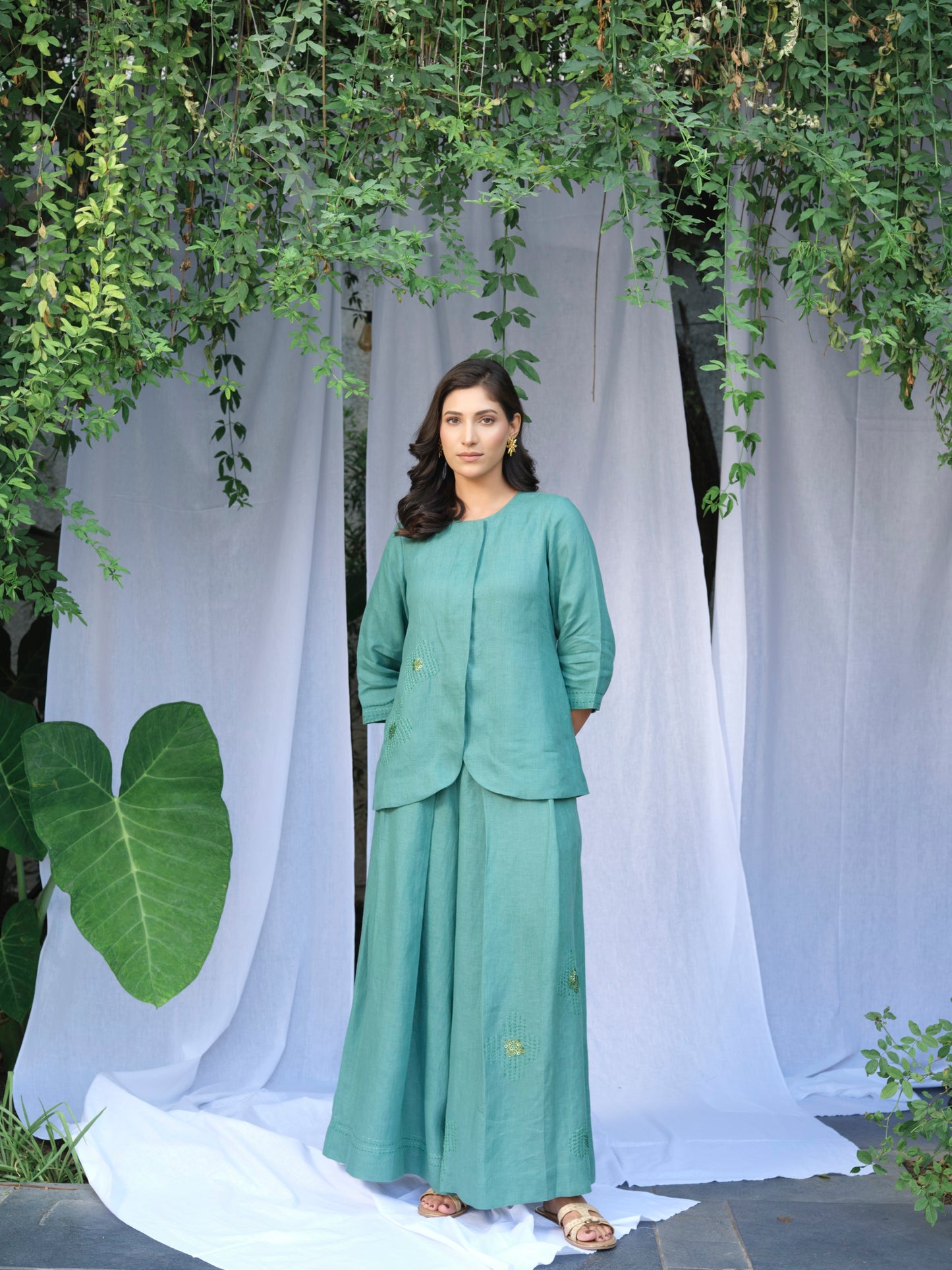 Matcha Pure Linen Top