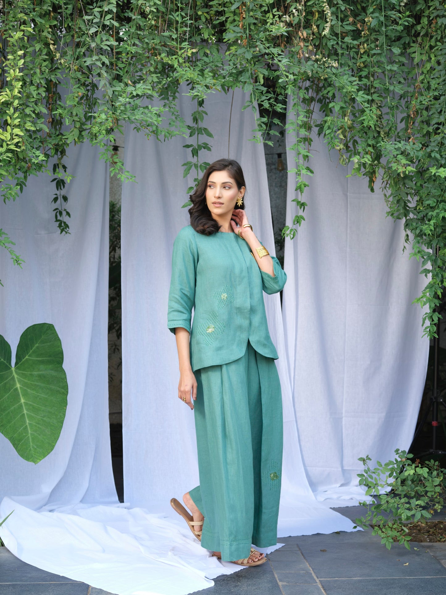 Matcha Pure Linen Top